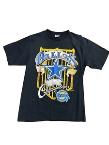 RARE vintage dallas cowboys graphic tee t-shirt mens size large 1993 90s NFL - Picture 1 of 6