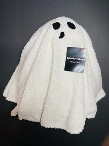 Geist Kissen weiß Sherpa Halloween Überwurf 9x12" Neu - Bild 1 von 2