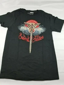 DC COMICS WONDER WOMAN THE SWORD OF JUSTICE Camisa Negra Roja Talla Mediana - Imagen 1 de 5