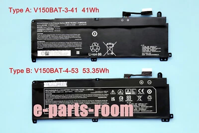 Nueva batería genuina V150BAT-3-41 V150BAT-4-53 para Hasee Z8 G8 DA5 DA7NP CV15S02 Foto 1 de 2