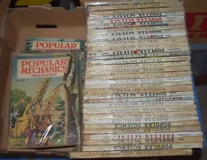 Vintage Popular Mechanics Popular Science Magazine 1947-1958 BUY MORE SAVE MORE - Foto 1 di 117