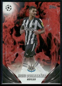 2023-24 Topps UEFA Club Competitions #104 Bruno Guimarães Inferno Foil - Picture 1 of 2