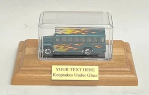 1/64 Scale Diecast Car Personalized Acrylic Display Case Wood Base - Picture 1 of 4