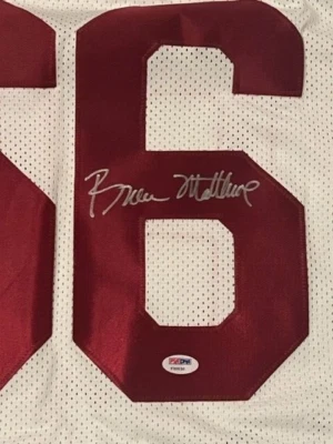 Bruce Matthews Signed USC Trojans Jersey PSA DNA Authenticated - Image 1 of 3
