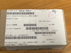 FCI 48239-000LF Socket Contact Gold 28-32 AWG Crimp (1000pcs = 1 lot) - Picture 1 of 2