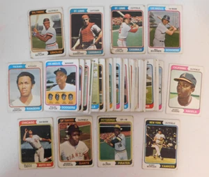 1974 Topps Baseball 70 Karten sortiertes Lot (Lot #D7) - Bild 1 von 4