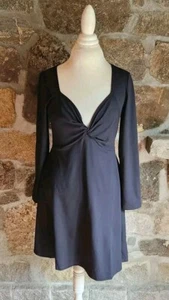 NWT Wild Fable Twist-Front Fit & Flare Dress Black Size 1x - Picture 1 of 9