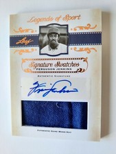 2012 Leaf Legend Of Sport Signature Swatches #SS-FJ1 Fergie Jenkins Auto/Hat *