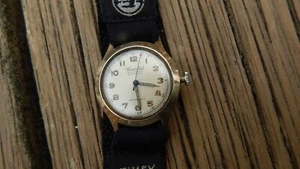 VINTAGE 1950'S 17 J CORTEBERT MILITARY GOLD PLATE ARMBANDUHR INTERNATIONAL SALE - Bild 1 von 3