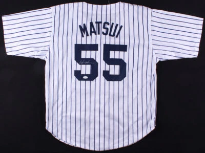 Hideki Matsui Signed New York Yankees Pinstriped Jersey (JSA COA) "Godzilla"  - Image 1 of 4