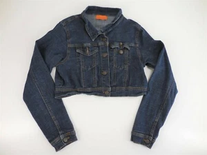 Encore Jeans (B2-009) Junior's Sz 2x-L Blue Denim Button Down Long Sleeve Jacket - Picture 1 of 12