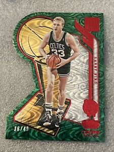 2023-24 Crown Royale Larry Bird Hand Crafted Green /49 HOF Color Match