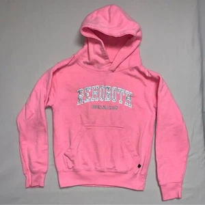 Neon Pink Rehoboth Beach DE Hoodie Girl’s Small Sweatshirt Pullover Fall Cozy - Picture 1 of 9