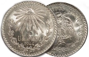 IBERMONEDA| Moneda México 1944, 1 peso plata. EBC - Picture 1 of 1