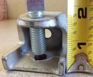 NOS U-Bolt Set Screw Beam Flange C-Clamp Malleable 702 Rod 3/8" Conduit 3/4" (?) - Picture 1 of 9