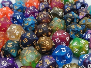 Old School Dice: Bulk Acrylic D20's - 50ct - Picture 1 of 2