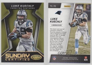 2016 Certified Sunday Certified Mirror Gold /25 Luke Kuechly #25