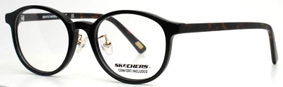 SKECHERS SE3367-D 001 Black Womens Round Full Rim Eyeglasses 49-18-140 B:41 - Image 1 of 4