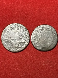 new jersey colonial coins us (2) Coin Lot - Picture 1 of 6