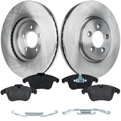 Brake Disc Brake Pad For 2006-2009 Jaguar Vanden Plas Front Solid 2-Wheel Set - Image 1 of 4