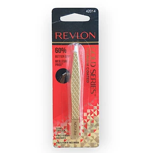 Revlon Gold Series Slant Tip Tweezers ~ Titanium Coated - Picture 1 of 3