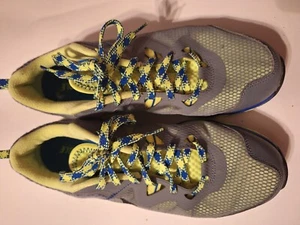 Nike Dual Fusion St Running Shoes Men's 11 Grey/Blue l/Lime Lace Up Low Top   - Picture 1 of 6