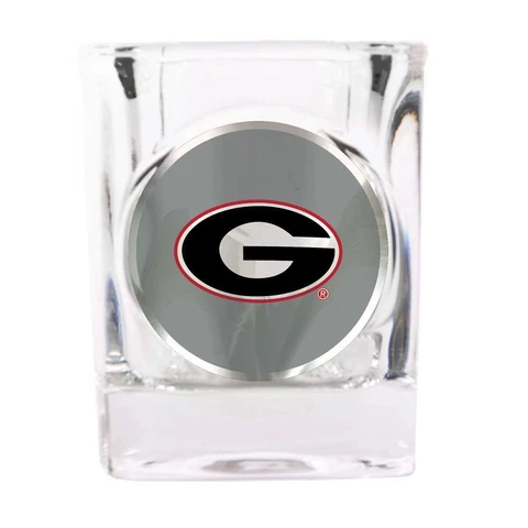 Georgia Bulldogs Shot Glass - Metal Logo Cover