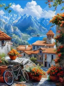 Nach Zahlen Erwachsene Landschaft Bastelset Erwachsene Gemälde Kreativ Set NeU ✅ - Bild 1 von 7