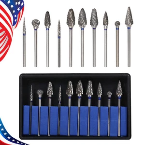 1Box Dental Lab Polishing Bur Drills Tungsten Steel Carbide Burs Burrs 2.35MM ns - Picture 1 of 13
