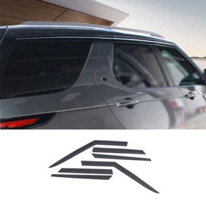 For LR Discovery 5 2017-2024 Black Window Wind Visors Rain Guard Vent Deflectors - Picture 1 of 5