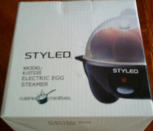 Cuisine Creatives Styled Electric Egg Steamer, 7 Eggs, Brand New - Picture 1 of 2