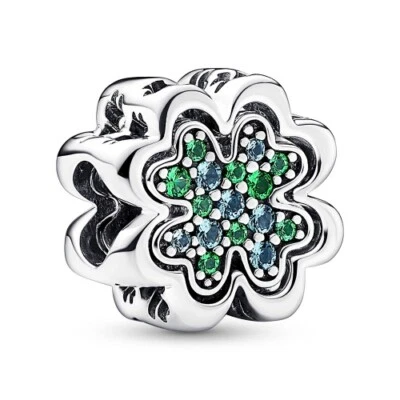 PANDORA Moments Teilbares Vierblättriges Kleeblatt Charm 792752C01 - Bild 1 von 4