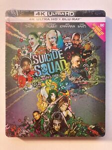 Suicide Squad w. Steelbook (4K UHD + Blu-ray, 2016, Import, Region Free) *NEW*