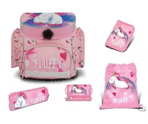Juego de mochilas escolares Unicornio Fluffy 5 piezas (2a elección) | Mochila escolar - Imagen 1 de 8