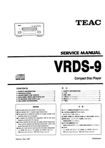 Service Manual-Anleitung für Teac VRDS-9 - Picture 1 of 1