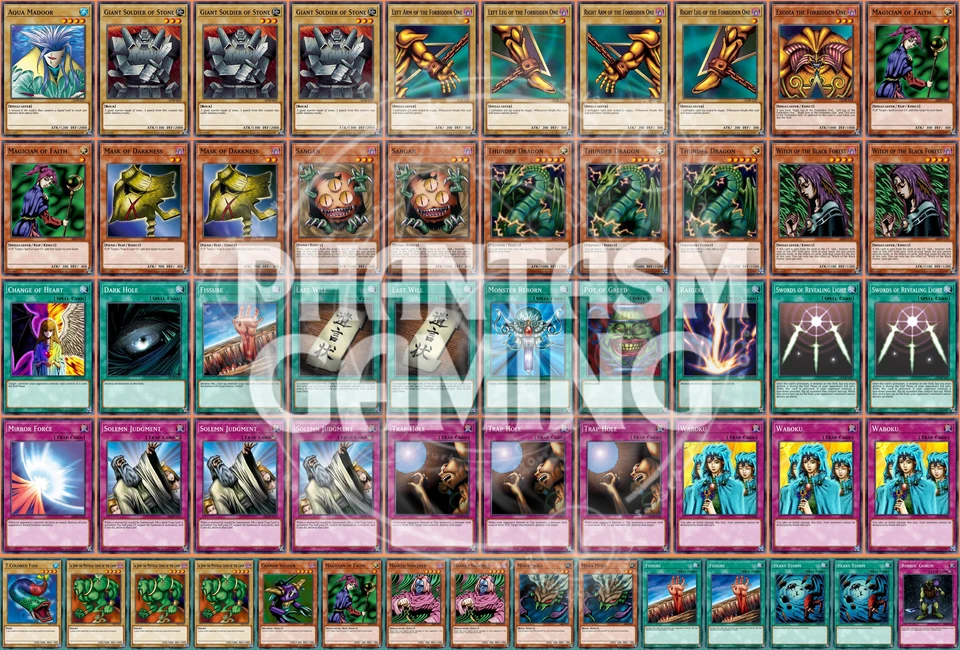 Exodia Deck The Forbidden One Last Will Solemn Judgment Thunder Dragon Yugioh - Image 1 of 1