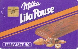 TELECARTE 50 unités. MILKA . LILA PAUSE. 1990. PHONECARD. carte téléphonique - Picture 1 of 2