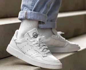 UK7,5 / EUR41 1/3 - Adidas SUPERCOURT TRIPLE WHITE SNEAKER EE6037 - Bild 1 von 6