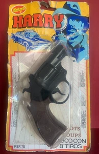 REDONDO HARRY CAP PISTOL POLICE REF 75 NEW PISTOLA REVOLVER  COLT VINTAGE - Imagen 1 de 19