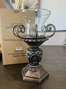 Taste Of Home Entertaining Venetian Votive Candle Holder Resin/iron 11” Tall  - Picture 1 of 6