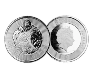 2021 Isole Cayman ~ $ 1 Marlin 1 oz ~ moneta d'argento ~ .999 argento - Foto 1 di 1