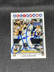 Tarjeta Topps 2008 firmada por Joe Crede Chicago White Sox All Star #UH203 ~ CERTIFICADO DE AUTENTICIDAD - Imagen 1 de 3