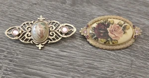 Vintage 1928 Brand Brooch Pins Lot of 2 - Picture 1 of 10