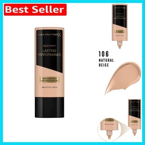 Long-Lasting Liquid Foundation in 106 Natural Beige - Non Pore-Clogging Formula - Picture 1 of 8
