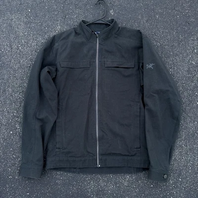 Arc'teryx Crosswire Jacket Men’s Black Medium Cotton Twill shipping included  - Image 1 of 3