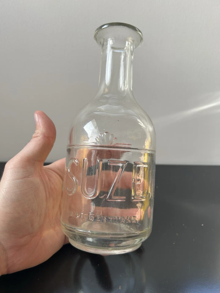CARAFE PUBLICITAIRE SUZE GENTIANE PICHET VERRE - Photo 1/4