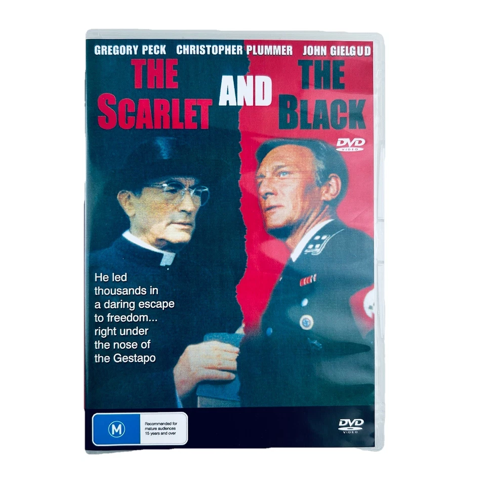 The Scarlet And The Black 1983 DVD War Drama Gregory Peck Christopher Plummer R4 - image 1 of 4