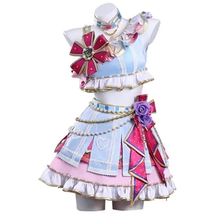 Aikatsu Hoshimiya Ichigo Kiriya Aoi Traje Colthing Mini-falda Chaleco Cosplay Regalo - Imagen 1 de 19