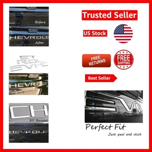 Custom-Fit 3D ABS Plastic Tailgate Letters for 2019-2024 Trucks - Easy Install - Bild 1 von 7