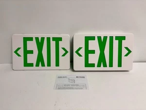 Exitronix VLEDC-51 LED Exit Sign with Emergency Lights Combo - Picture 1 of 5